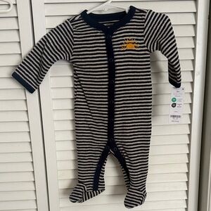 NWT Carter's Striped Footie with Sun Accent